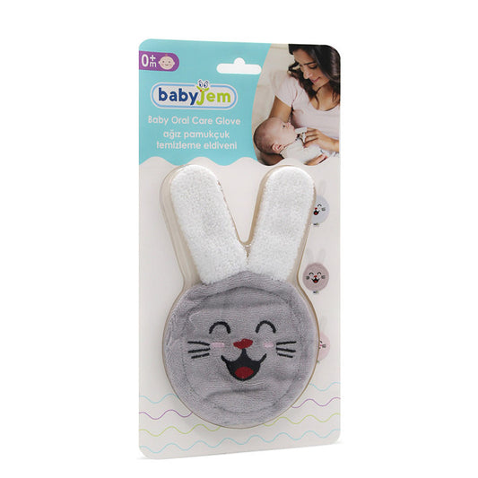 Babyjem - Oral Care Glove for Babies -  Newborn -  Grey -  0 Months+