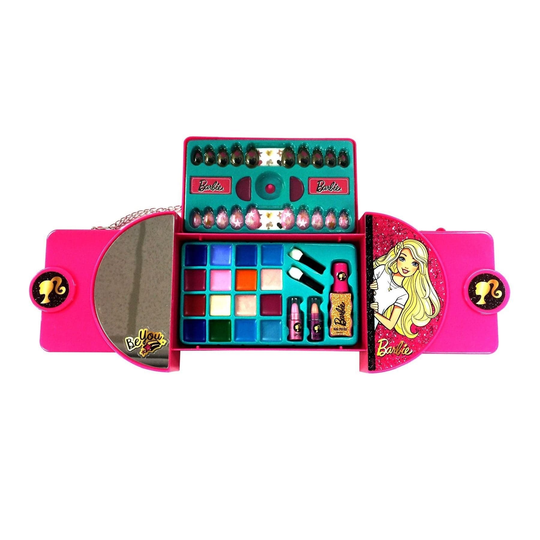 Barbie Toys Barbie Big Sliding Cosmetic Case