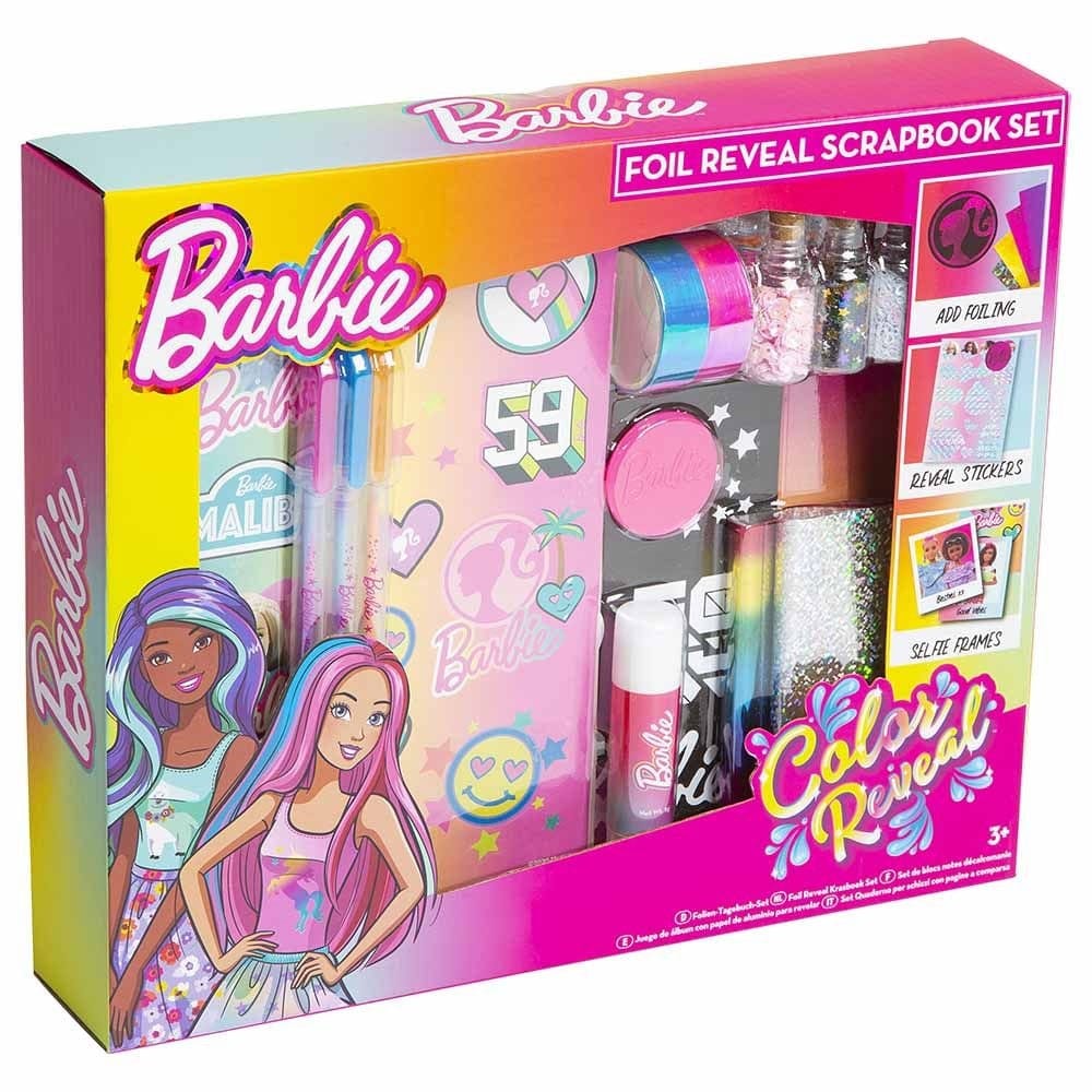 Barbie Toys Barbie Foil Reveal Scrapbook Set