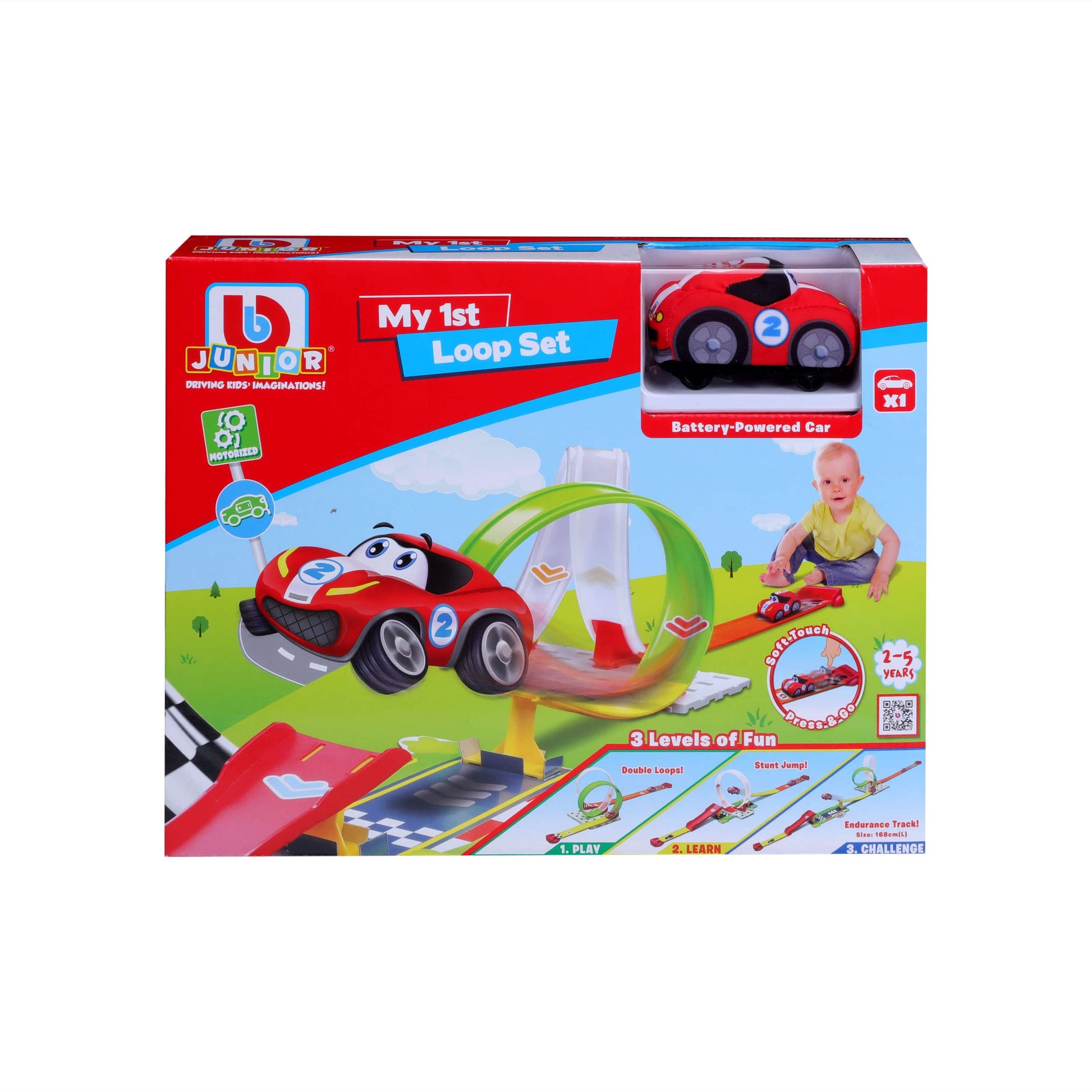 BB Junior Cars My 1st Loop Set w/ 1pc Motorized Soft Car