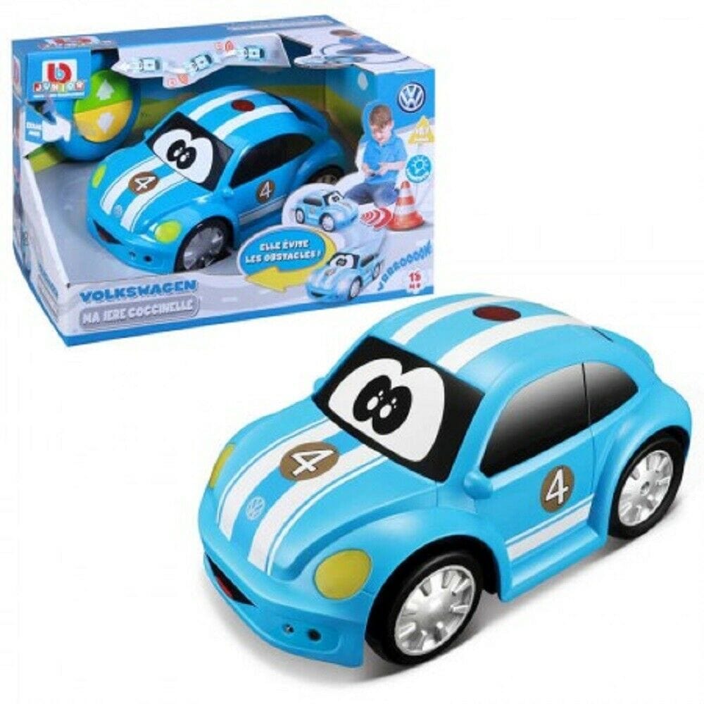 BB Junior Cars Volkswagen Easy Play RC New Beetle : Blue "Racing Deco"
