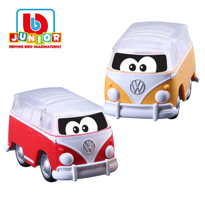 BB Junior Cars Volkswagen - Poppin' Bus - Samba Bus : Red, Yellow