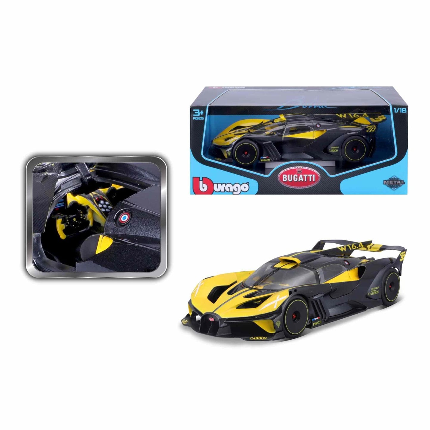 Bburago Car Toys 1:18 - Bugatti Bolide