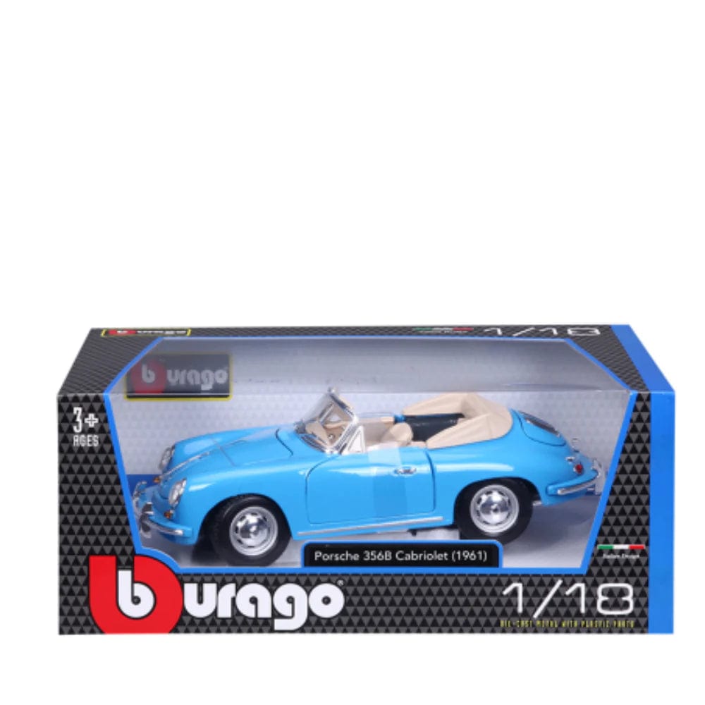 Bburago Car Toys 1:18 (Coll B)   -  Porsche 356B Cabriolet (1961)