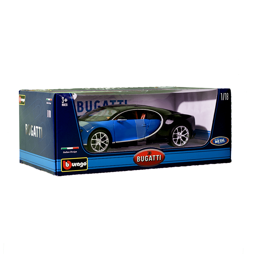 Bburago Car Toys 1/18(CollA)-Bugatti Chiron (Blue)