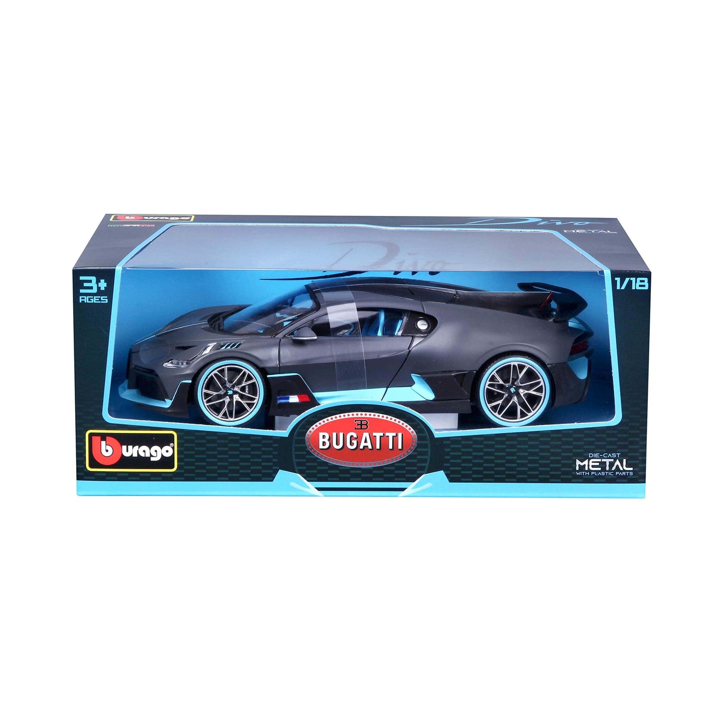 Bburago Car Toys 1/18(CollA)-Bugatti Divo (Grey)