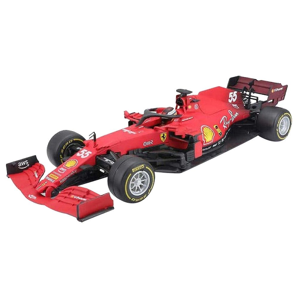 Bburago Car Toys 1:18 Ferrari Racing Sf21 (With Helmet)