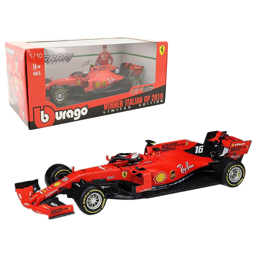 Bburago Car Toys 1/18 Ferrari Sf90 (W/Monza Livery)