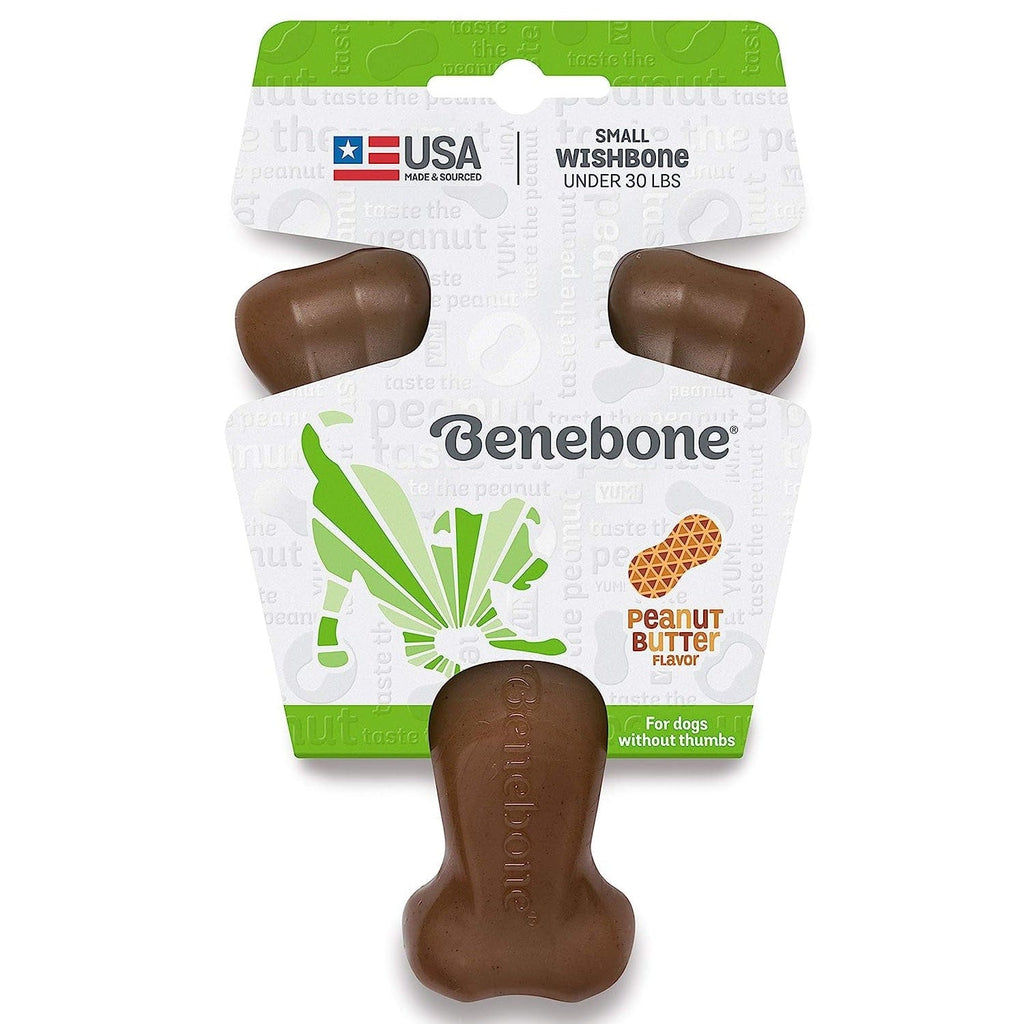 Benebone Pet Supplies Benebone Wishbone Peanut - Small
