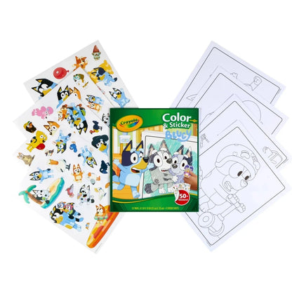 Crayola Color & Sticker Book Bluey