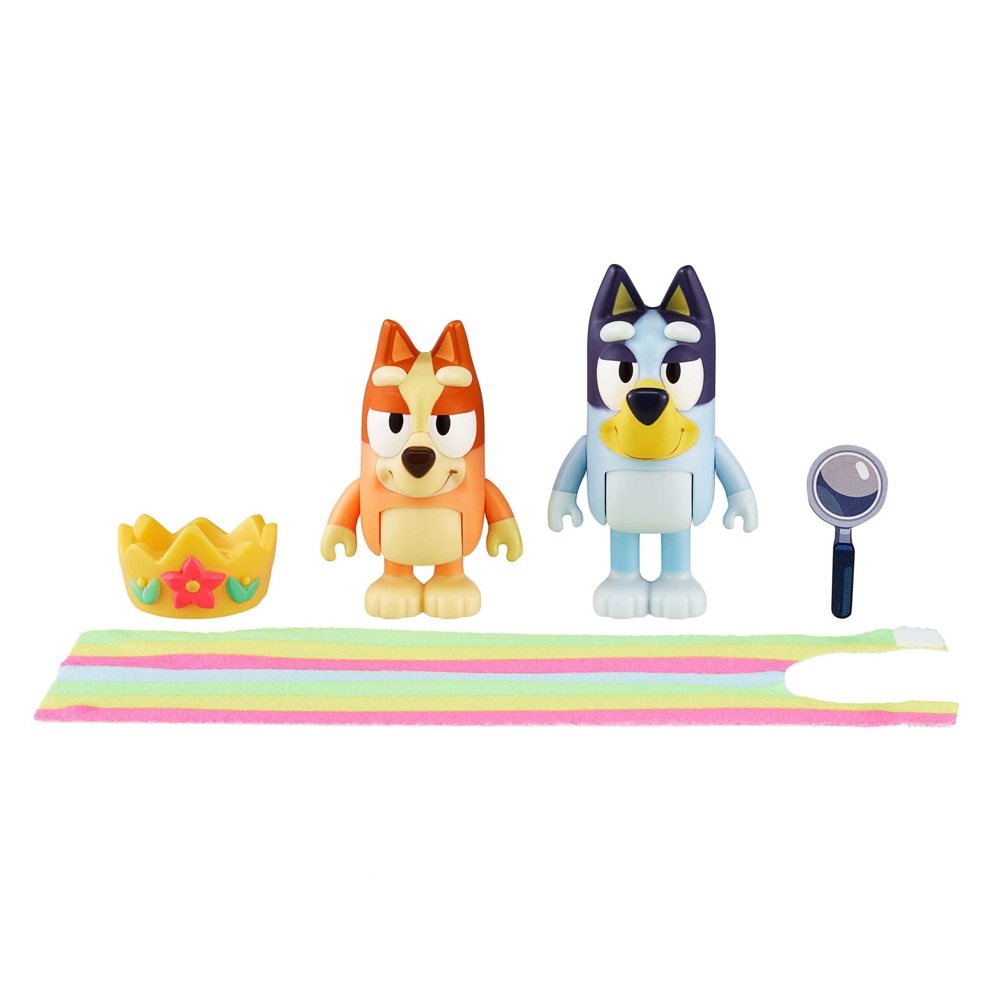 Bluey Toys Bluey 2pk Figurine - Queens - Bluey And Bingo