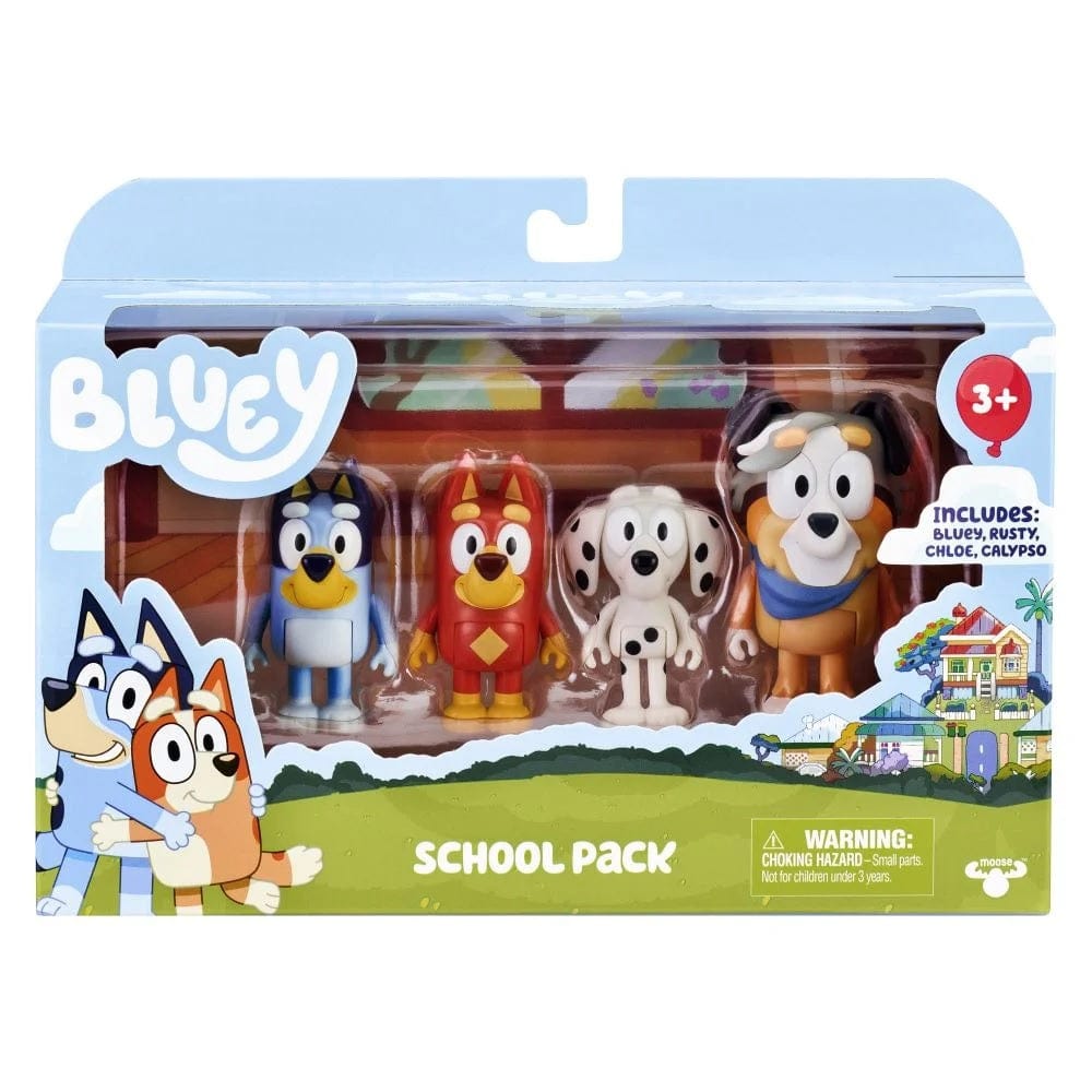 Bluey Toys Bluey School 4 Pack Figurines