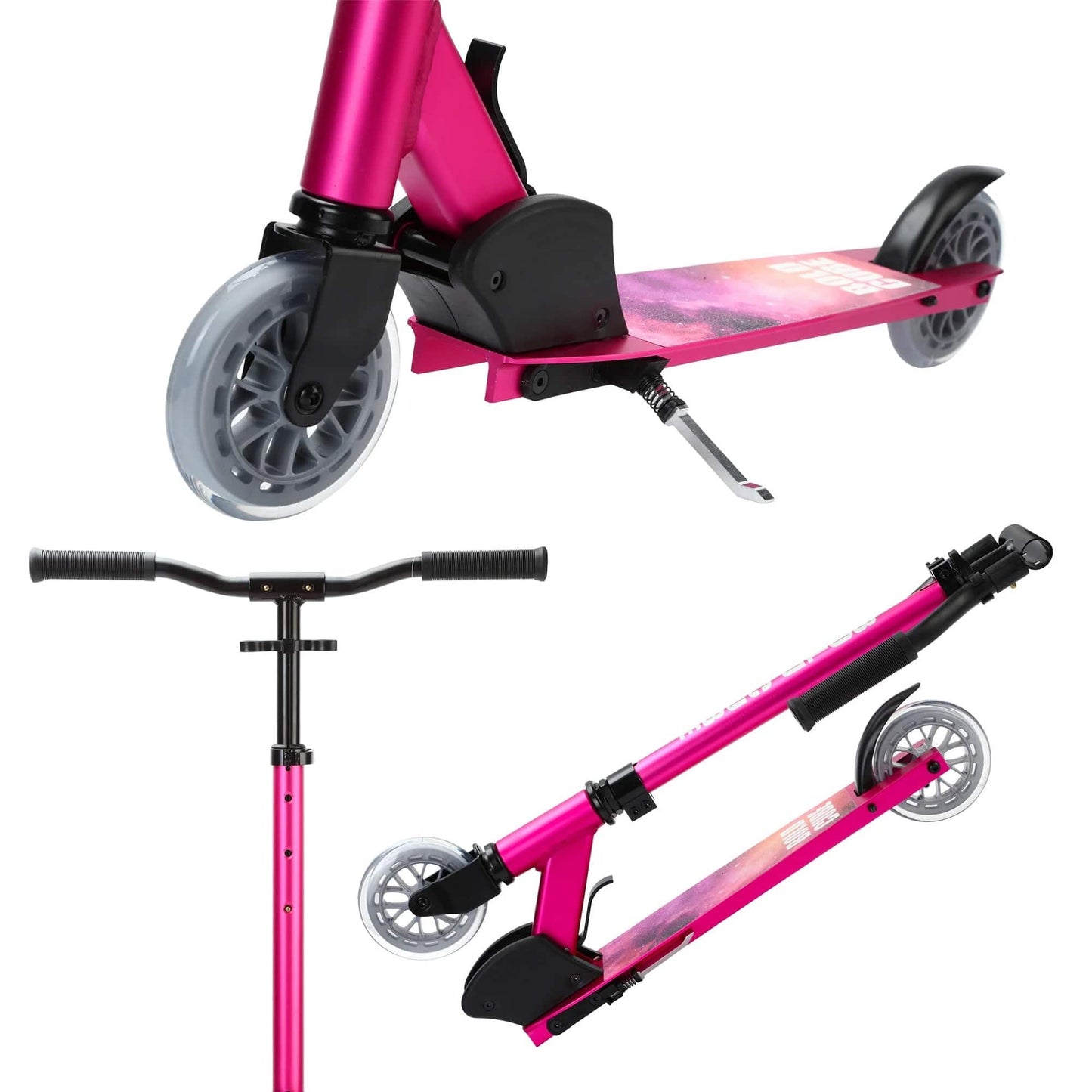 BoldCube Outdoor BoldCube 2 Wheel Scooter Deluxe - Fuchsia