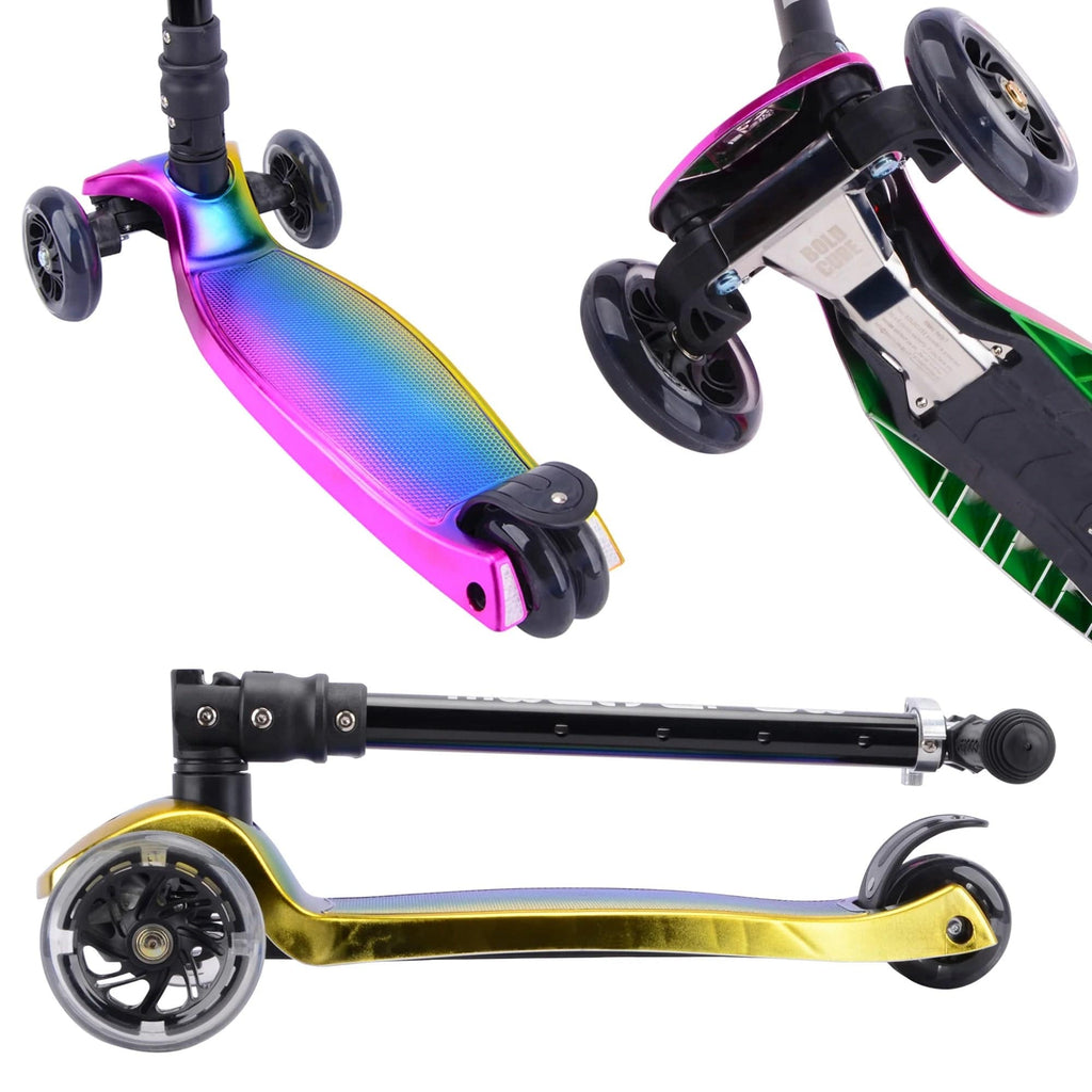 Trottinette Enfant Big Wheeler BOLDCUBE – Roues XXL, Suspension Avant, Guidon Réglable 86-111 Cm, Dès 7 Ans, Ultra Robuste Jusqu'à 100 Kg