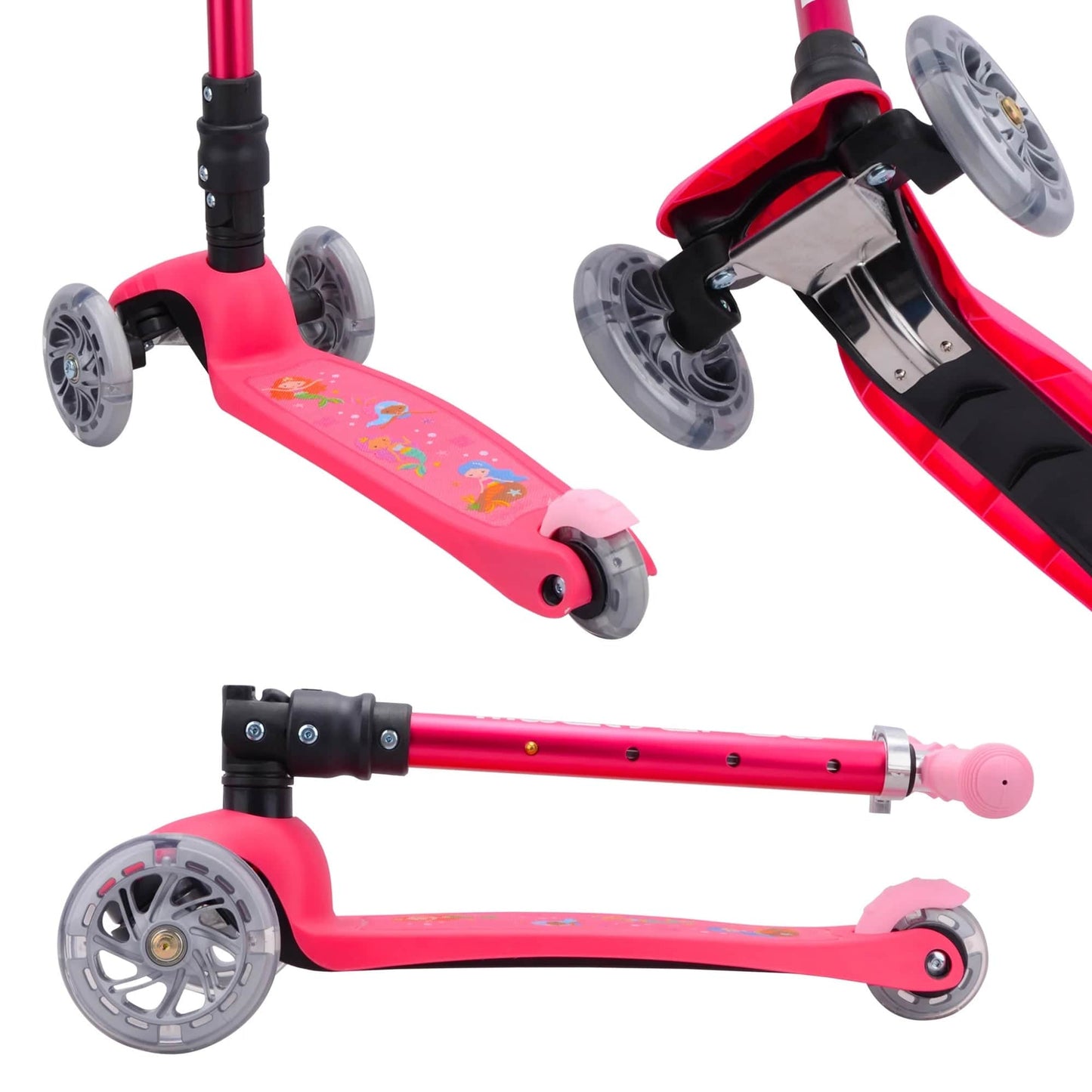 BoldCube Outdoor BoldCube 3 Wheel Scooter Folding Teeny - Mermaid