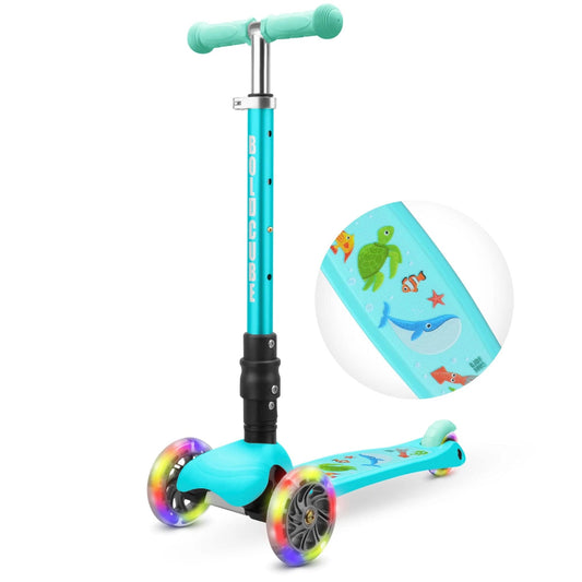 BoldCube Outdoor BoldCube Teeny 3 Wheel Scooter Folding - Ocean