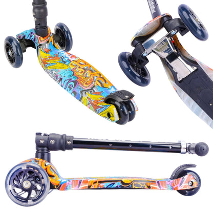 BoldCube Toys BoldCube 3 Wheel Scooter Big Fold - Street Graffiti