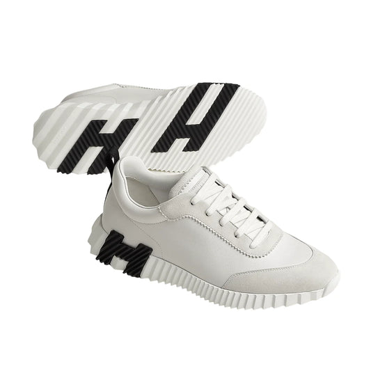 Hermes Bouncing Sneaker "Blanc/Black" - 42 EU