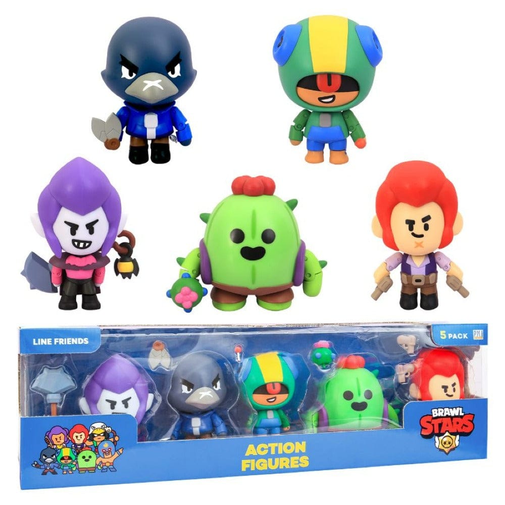 BRAWL STARS Action Figures Brawl Stars Action Figures 5Pk Window Box (S1)