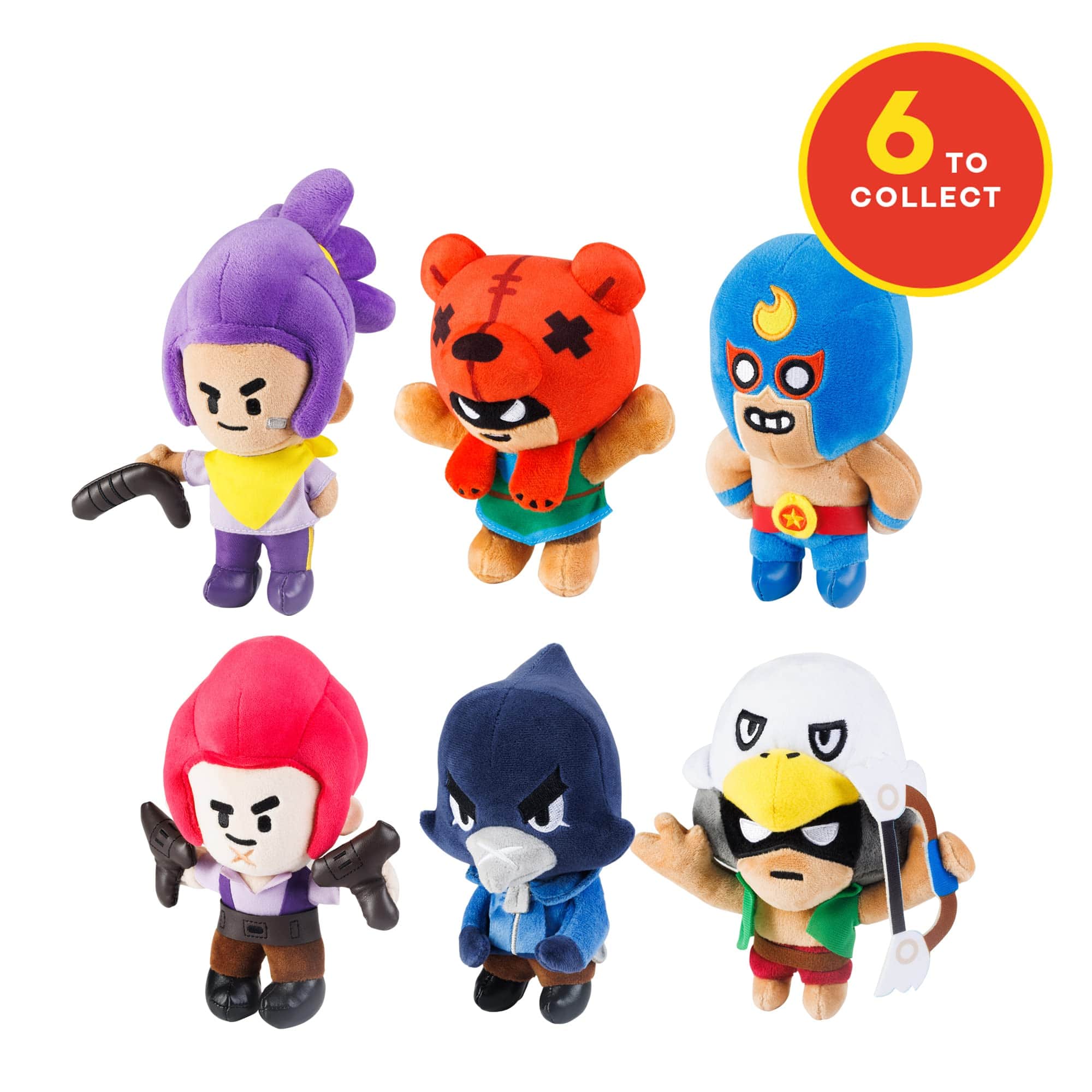 BRAWL STARS Action Figures Brawl Stars Plushies 8Pcs In Cdu