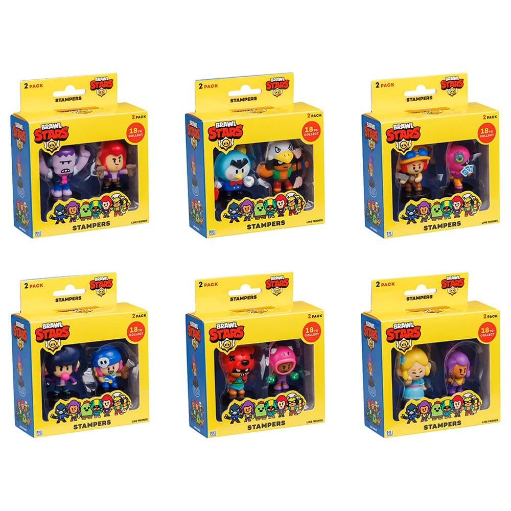 BRAWL STARS Action Figures Brawl Stars Stampers 2Pk Window Box (S1)