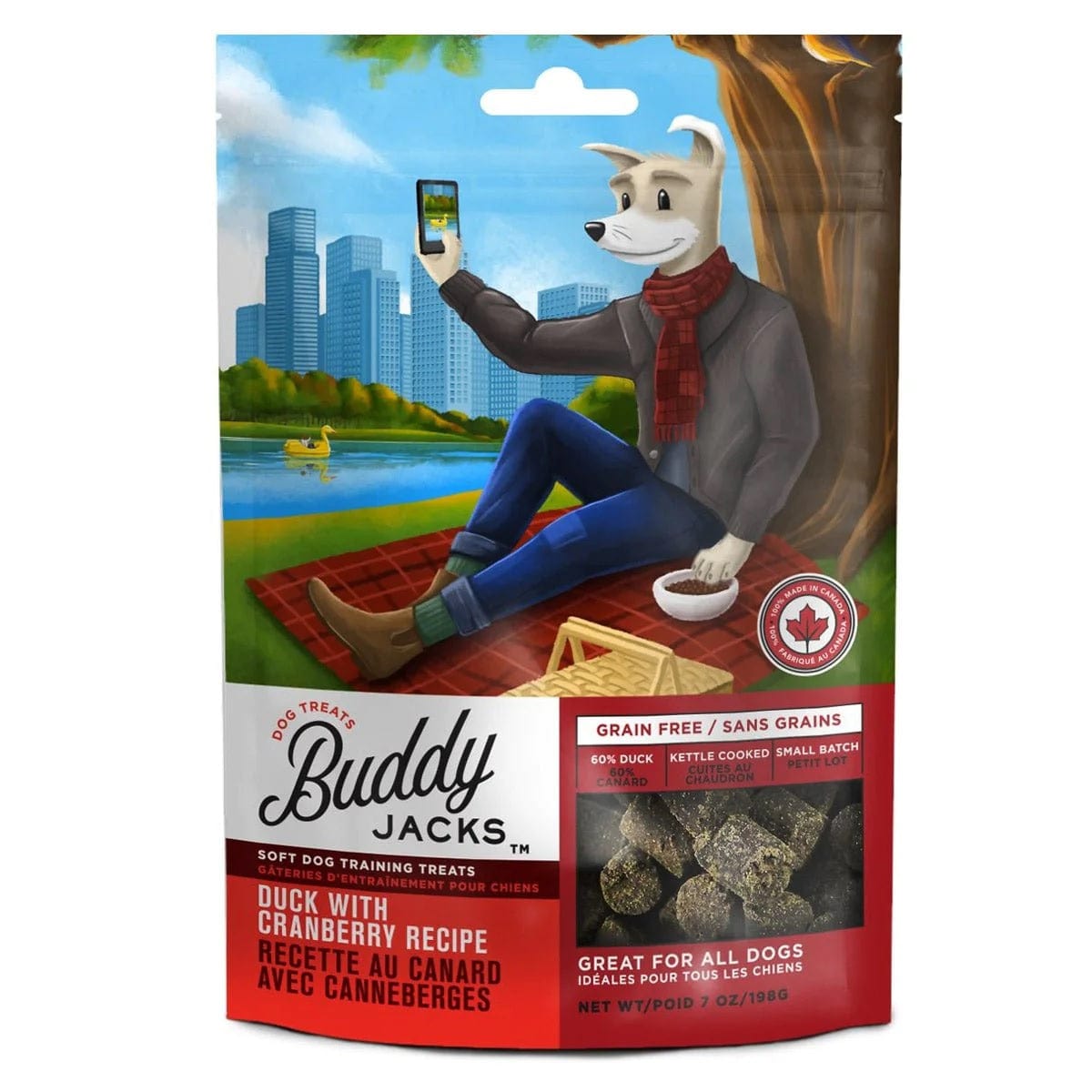 Buddy Jack Pet Supplies Buddy Jacks Soft and Chewy Dog Treats – Duck with Cranberry 7oz / 198gm