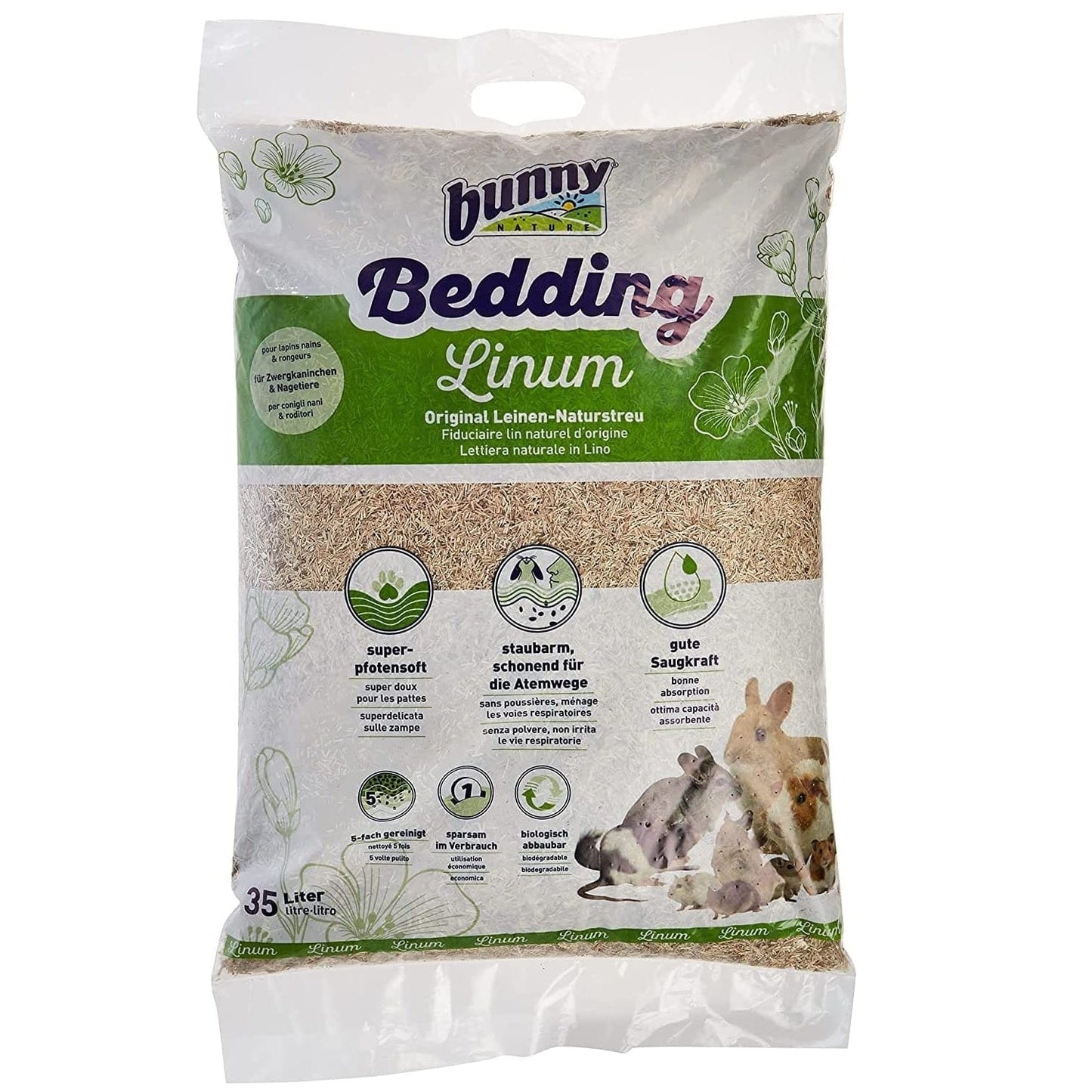 Bunny Nature Pet Supplies Bunny Nature Bunny Bedding Linum 35 Ltr