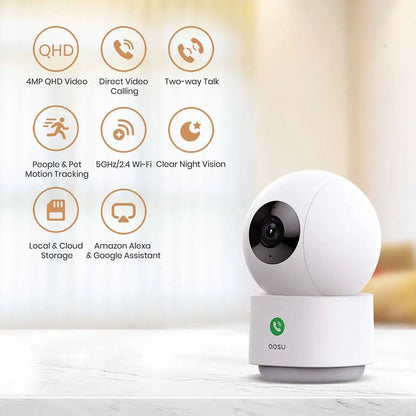 Aosu C2P IndoorCam P1 Pro 4MP Smart Indoor Security Camera (AS-CAM-C2P-INDOOR-P1PRO)