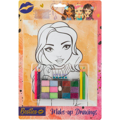 Besties Make Your Own Make-Up Drawings A4/ 4sheets