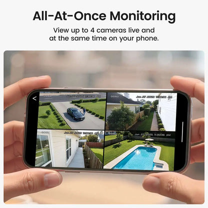 Aosu C9C SolarCam D1 Classic 3MP Smart Camera Kit - (AS-CAM-C9C2H-SOLCAM-D1)