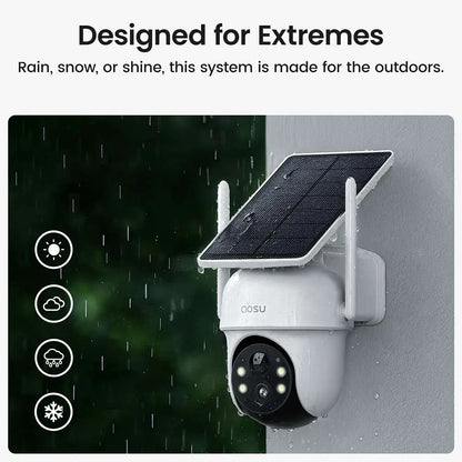 Aosu C9C SolarCam D1 Classic 3MP Smart Camera Kit - (AS-CAM-C9C2H-SOLCAM-D1)