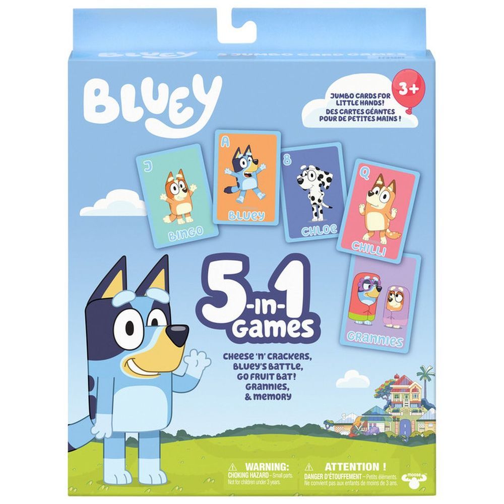 Bluey 5-In-1 Card Game Set