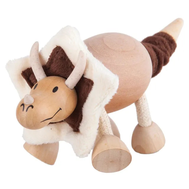 Anamalz - Triceratops Wooden Toy