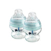 Tommee Tippee - Advanced Anti-Colic Feeding Bottle, Slow Flow, 150ml x2 - Blue
