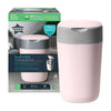 Tommee Tippee - Twist and Click Advanced Nappy Bin with 1x Refill Cassette with Sustainably Sourced Antibacterial GREENFILM - Pink