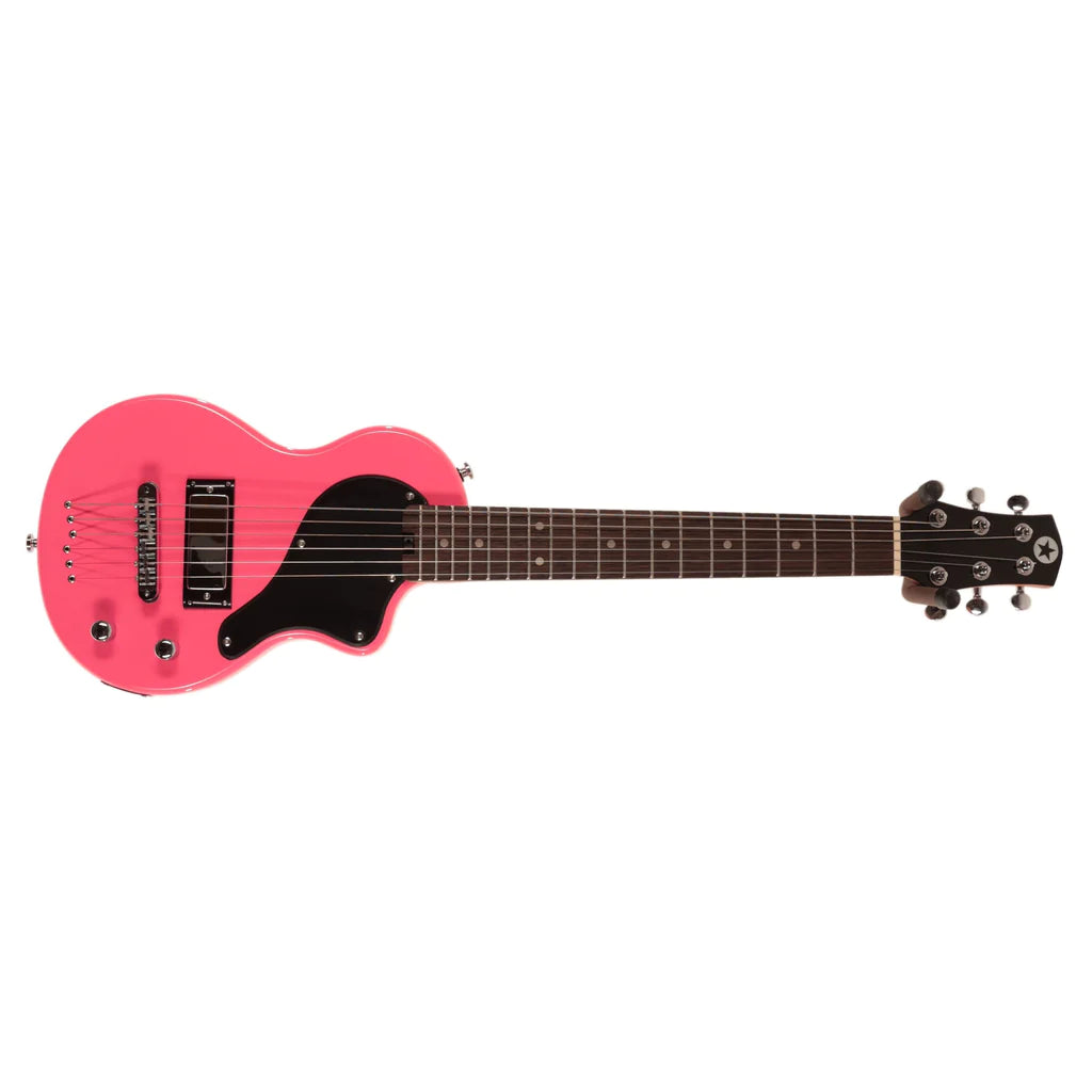 Carry-On Mini Electric Guitar ST Neon Pink Finish