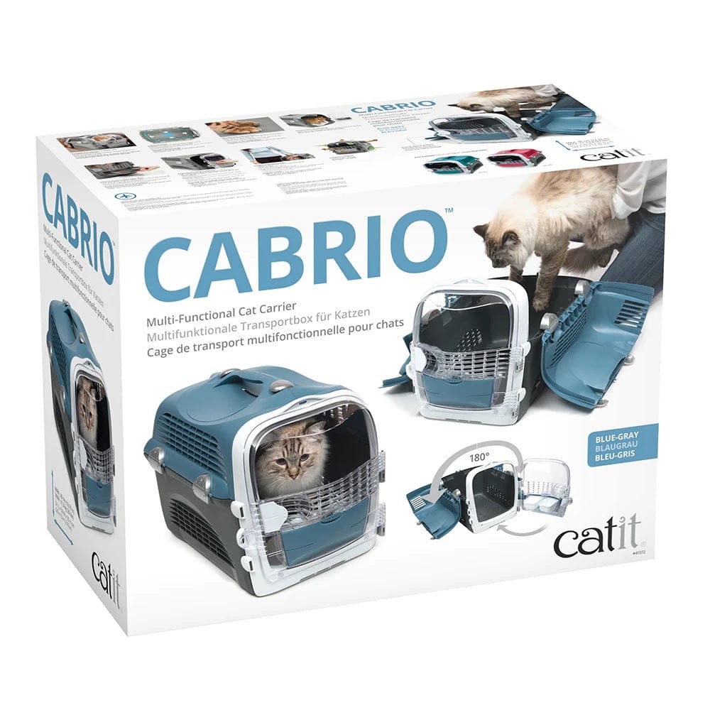 Catit Pet Supplies Catit Cabrio Cat Carrier System - Blue/Grey