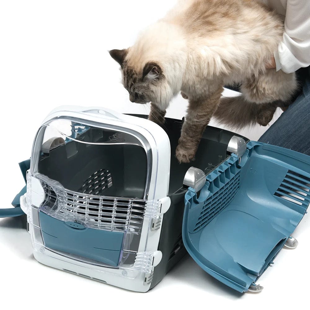 Catit Pet Supplies Catit Cabrio Cat Carrier System - Blue/Grey