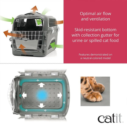 Catit Pet Supplies Catit Cabrio Cat Carrier System - Cherry Red