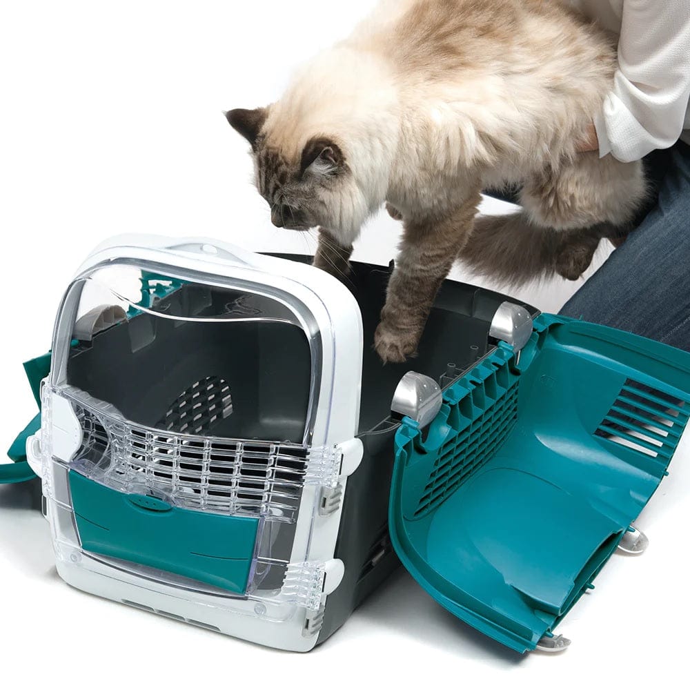 Catit Pet Supplies Catit Cabrio Cat Carrier System - Turquoise