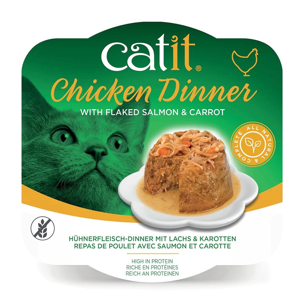 Catit Pet Supplies Catit Chicken Dinner, Salmon & Carrot 80g