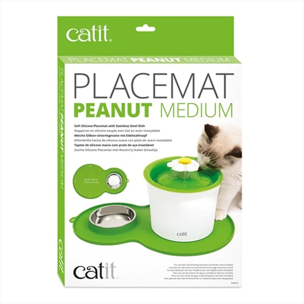 Catit Pet Supplies Catit Peanut Placemat Green - Medium