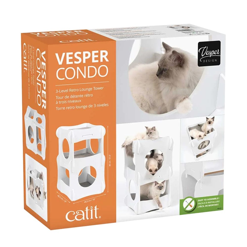Catit Pet Supplies Catit Premium Cat Furniture Condo - White