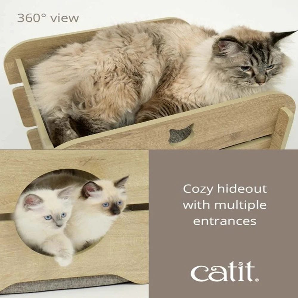 Catit Pet Supplies Catit Premium Cat Furniture Cottage - Oak