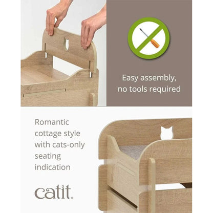 Catit Pet Supplies Catit Premium Cat Furniture Cottage - Oak