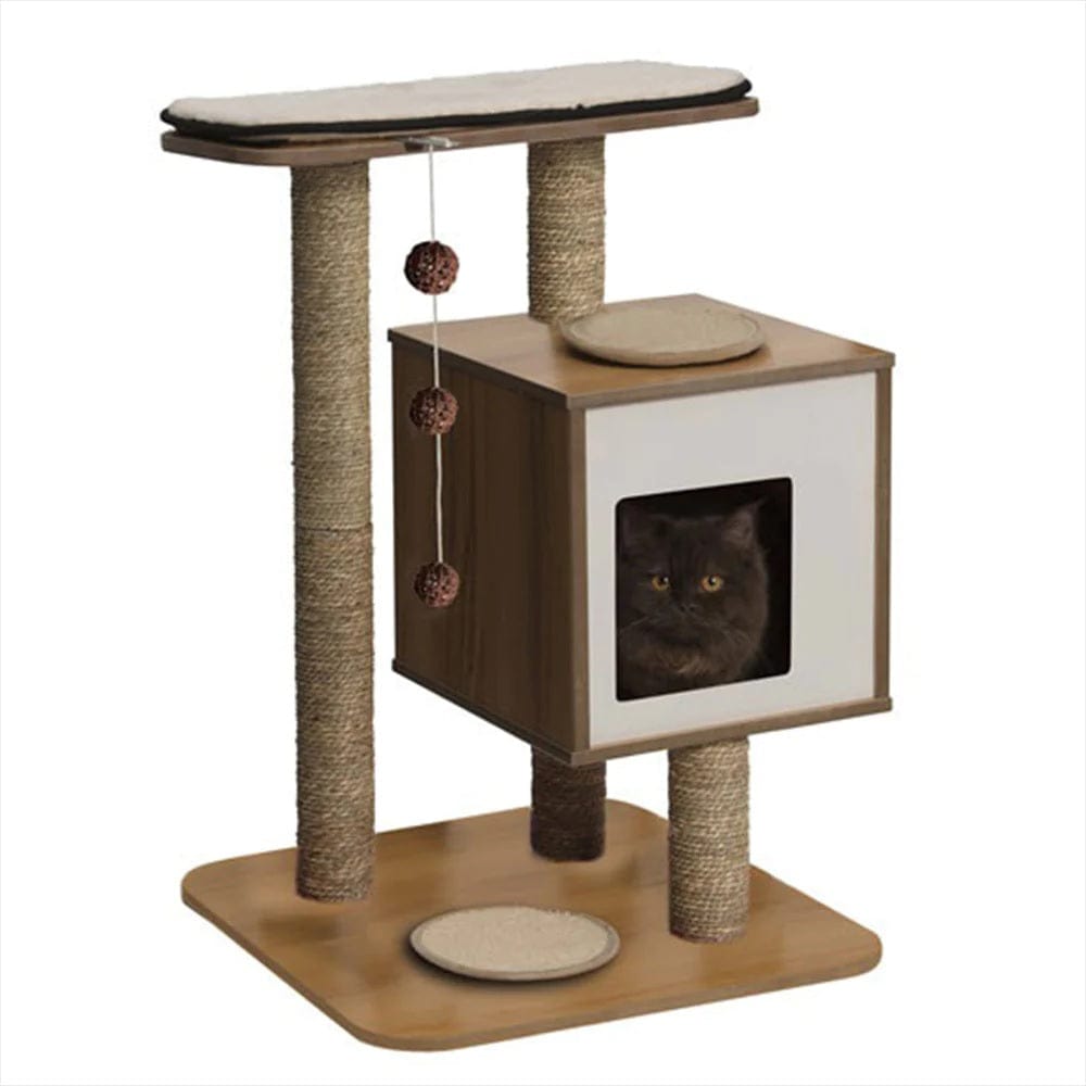 Catit Pet Supplies Catit Premium Cat Furniture V-Base - Walnut