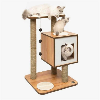 Catit Pet Supplies Catit Premium Cat Furniture V-Base - Walnut