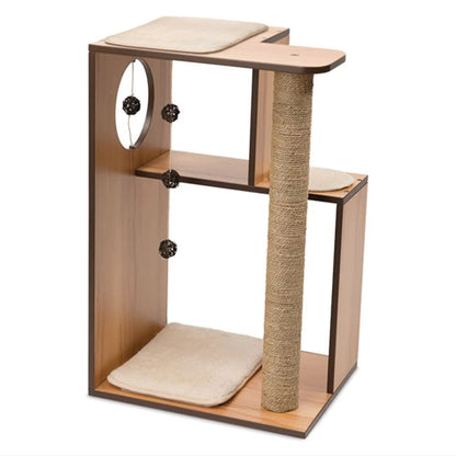 Catit Pet Supplies Catit Premium Cat Furniture V-Box Small - Walnut