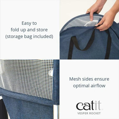 Catit Pet Supplies Catit Vesper Rocket - Blue