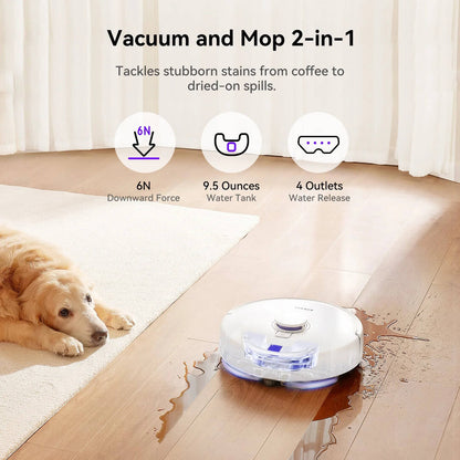 Narwal Freo X Plus Robot Vacuum Cleaner - White (NRL-RC-FREO-XPLUS-WHI)
